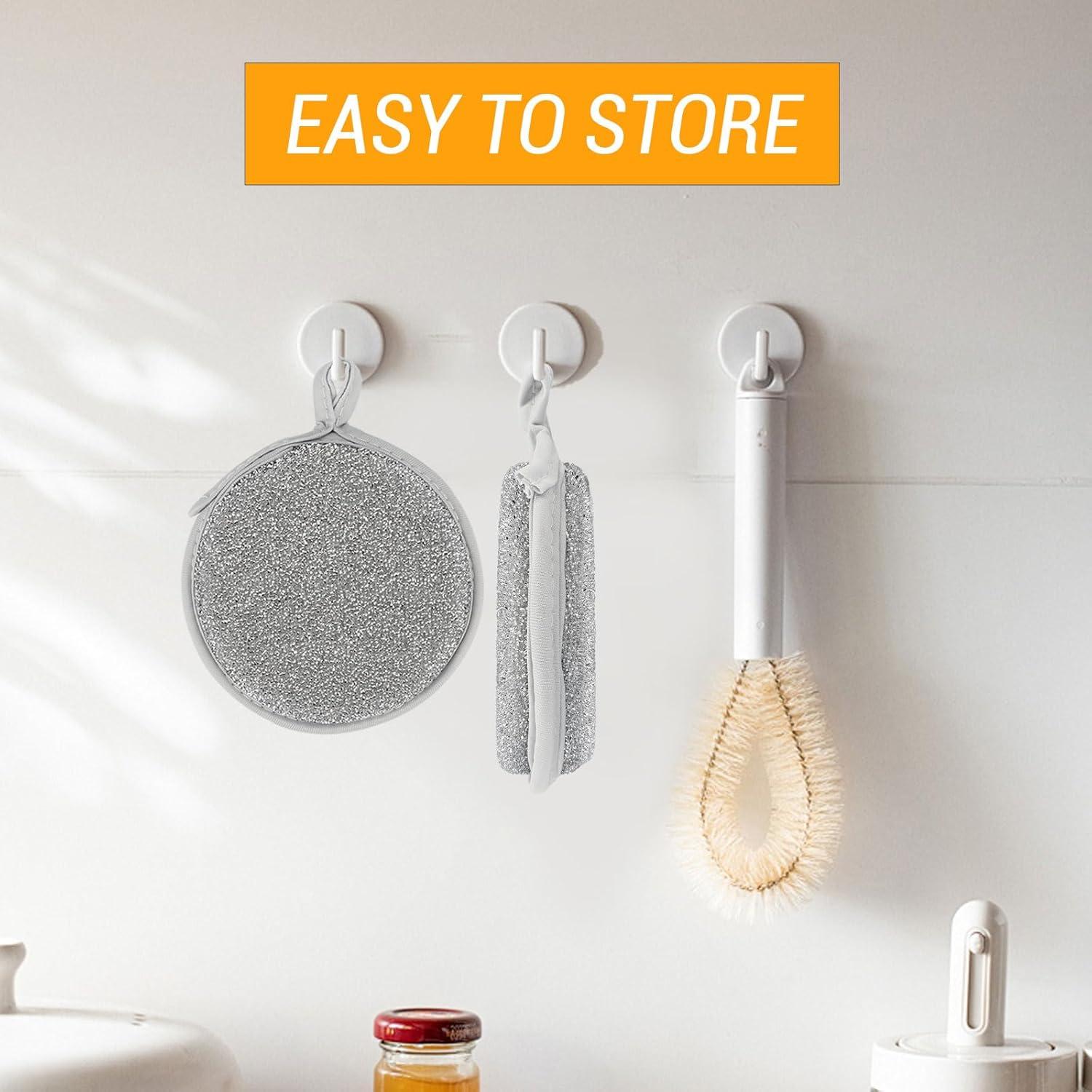 Trapos de Cocina Reutilizables Longzhuo 5 Piezas Alambre Plata