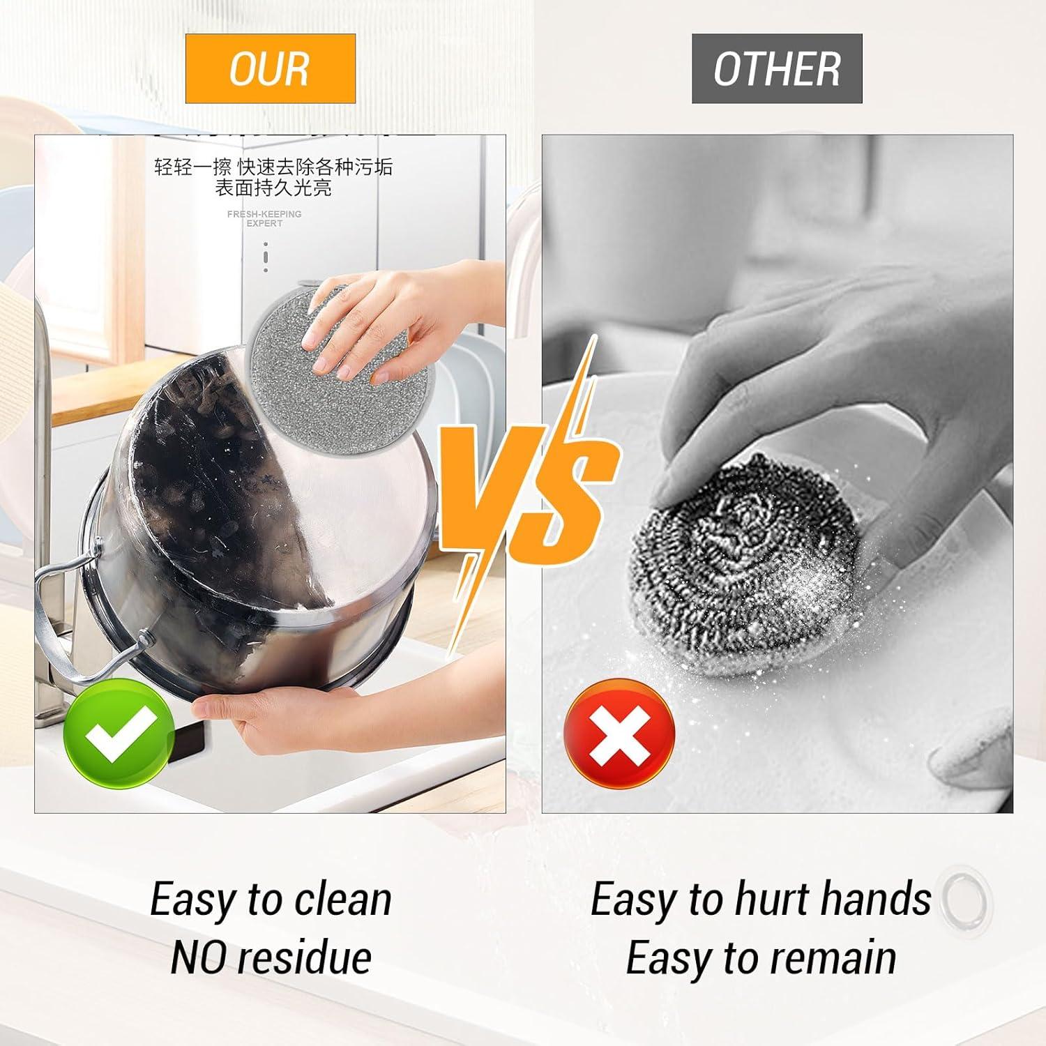 Trapos de Cocina Reutilizables Longzhuo 5 Piezas Alambre Plata