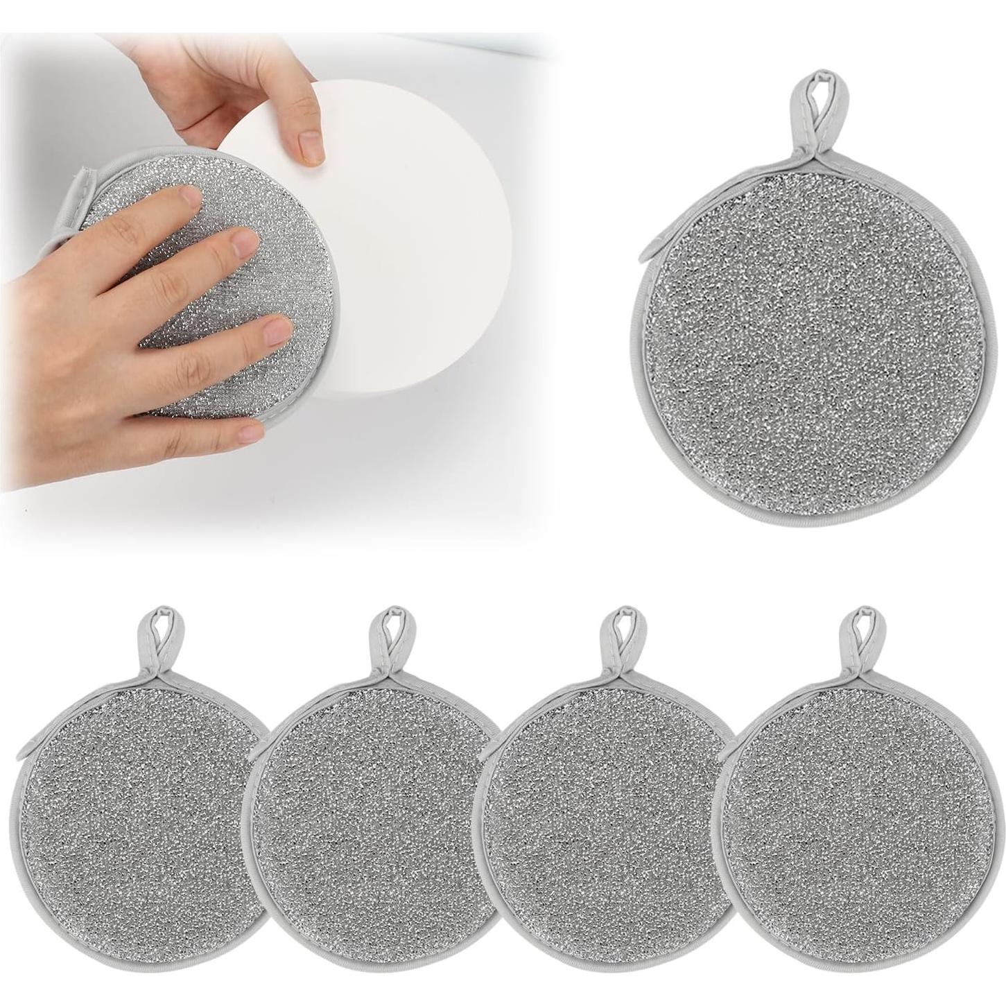 Trapos de Cocina Reutilizables Longzhuo 5 Piezas Alambre Plata