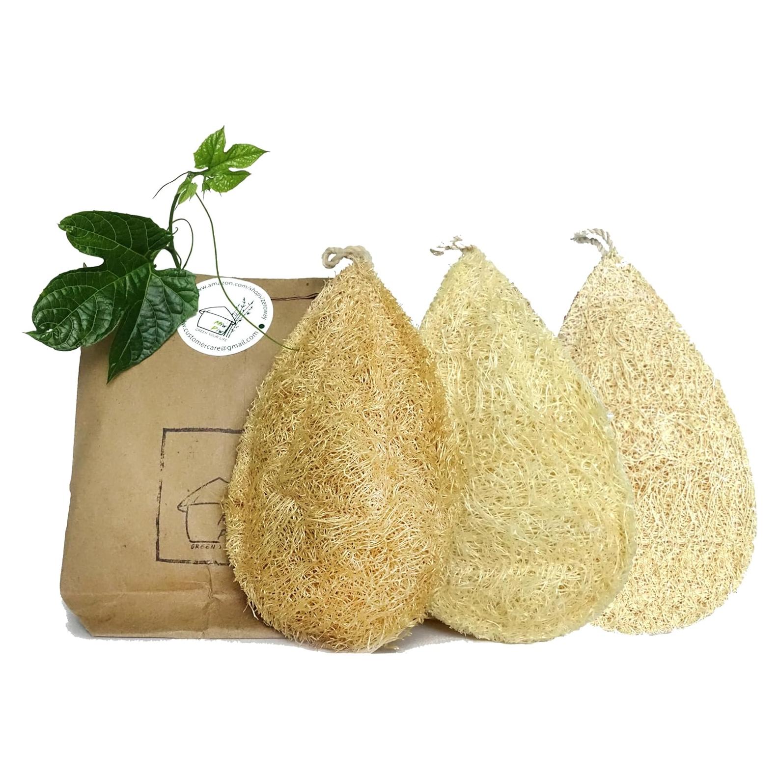 Esponja de Loofah Natural Miw Piw Paquete de 3 Ecológicas