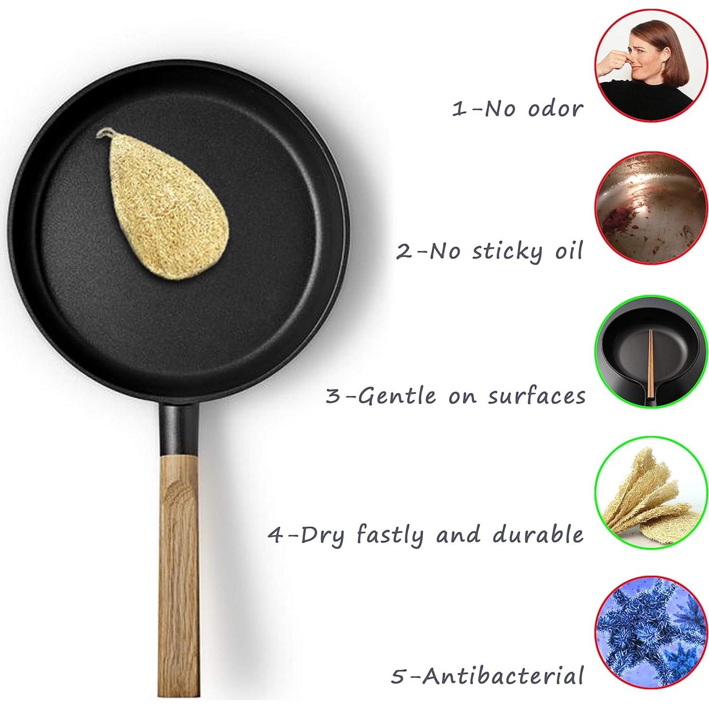 Esponja de Loofah Natural Miw Piw Paquete de 3 Ecológicas