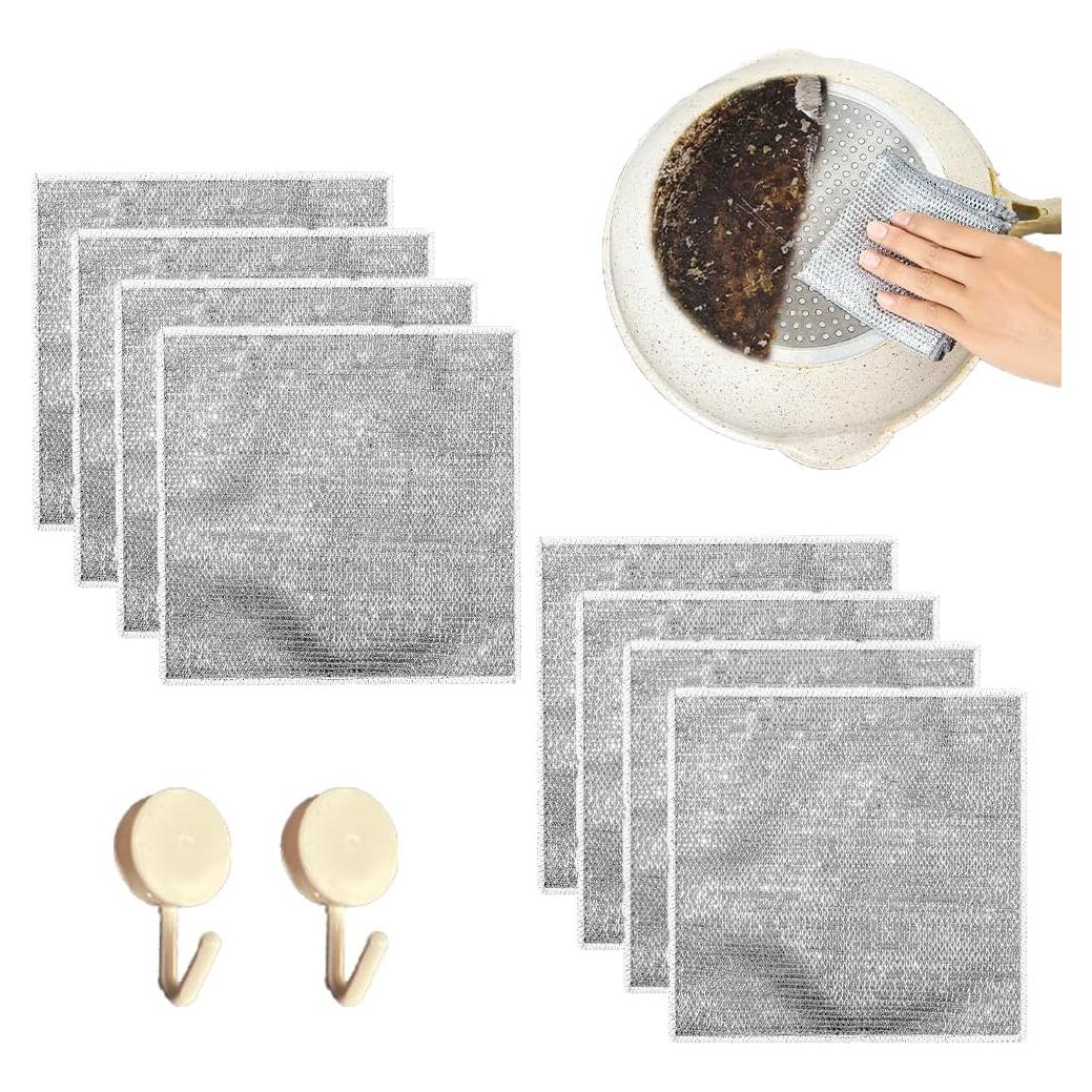 Paño de cocina reutilizable KWBLWF 20x20 cm 8 unidades