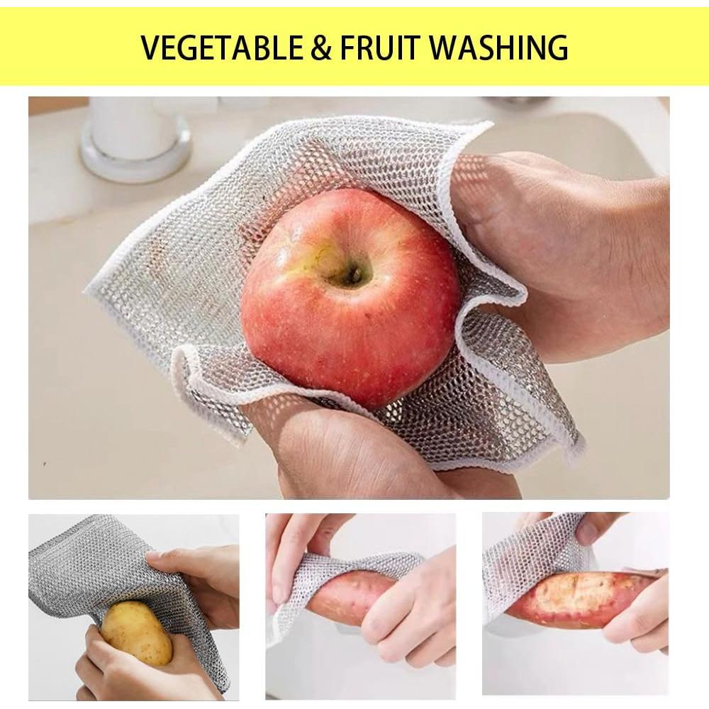 Paño de cocina reutilizable KWBLWF 20x20 cm 8 unidades