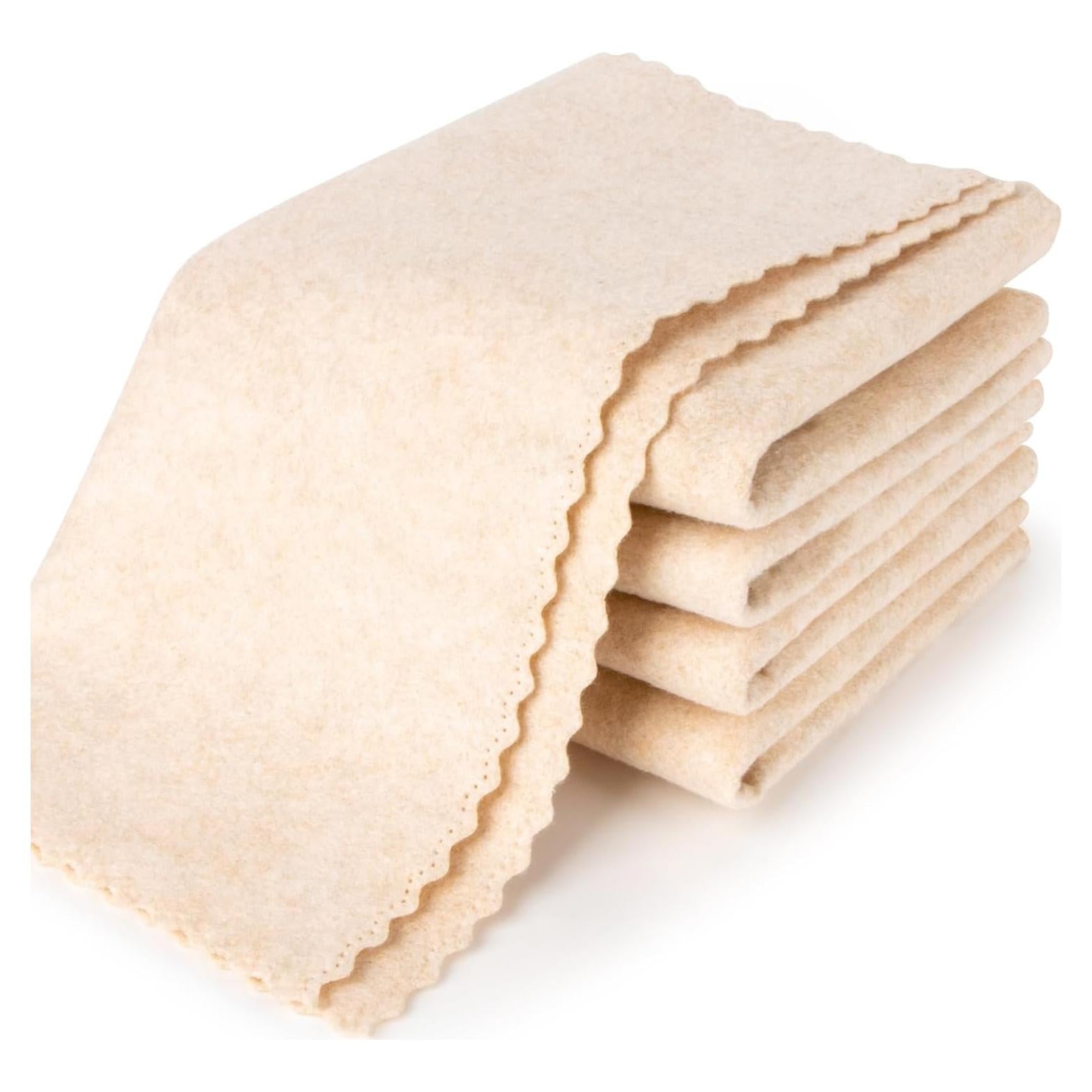 Scrub Cloth - 5 Pack Reusable Loofah Dish Towels, Highly Absorbent Lint Free Scratch Free Dish Rags, Washable Cleaning Towels for Home, Garage, Shop, Car, Refrigerator, Window, Table, Cabinet, Door