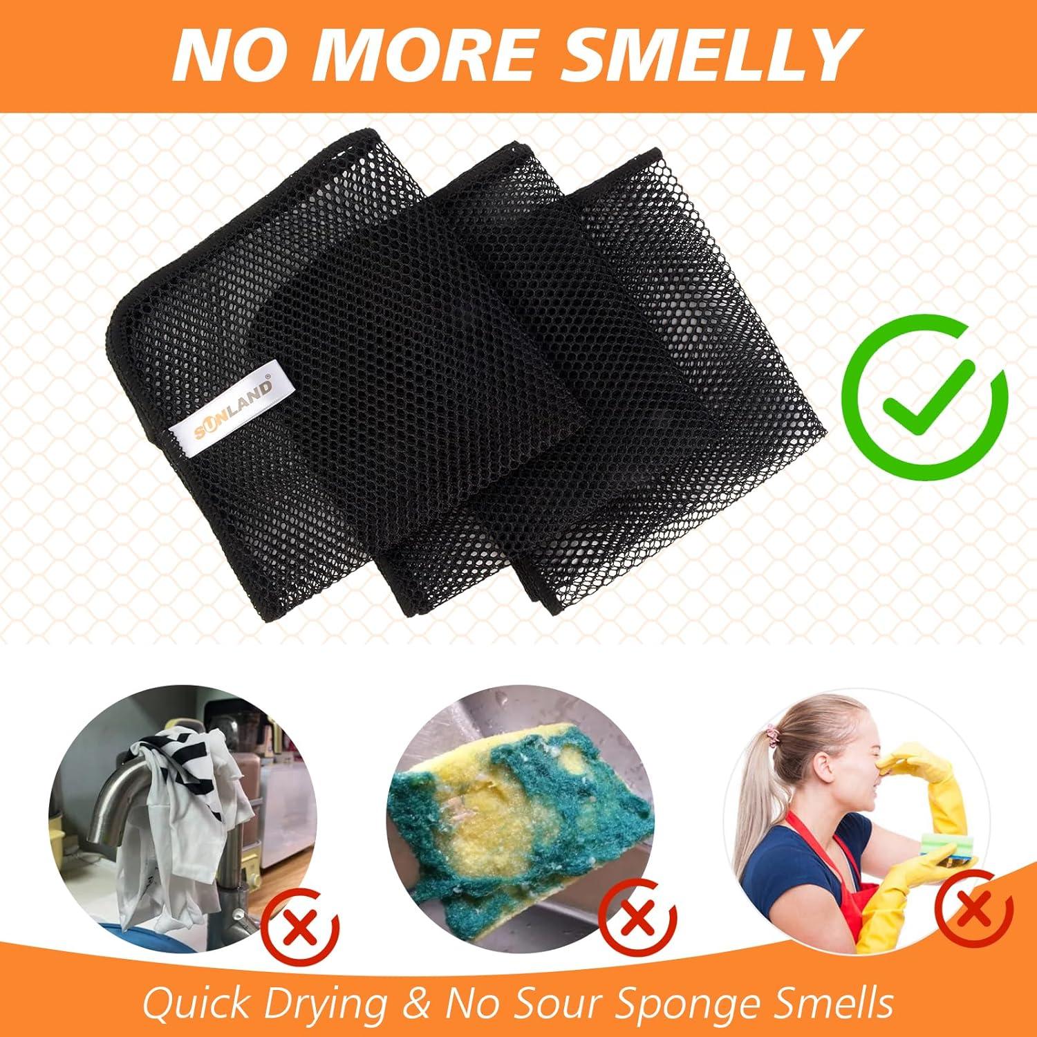 Paños de Malla para Lavar Platos SUNLAND 30x30 cm 12 Piezas