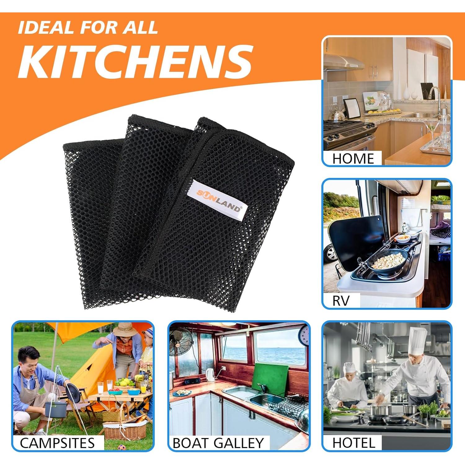 Paños de Malla para Lavar Platos SUNLAND 30x30 cm 12 Piezas