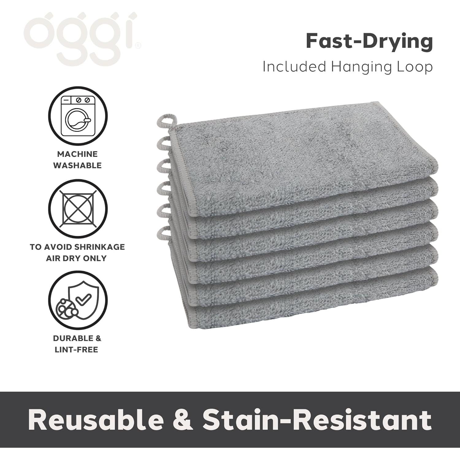 Paños de Cocina Oggi Bambou 6 Pcs 17x23 cm Absorbentes