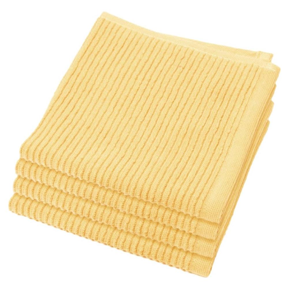 Set de 4 Paños de Cocina Ripple Now Designs Amarillo
