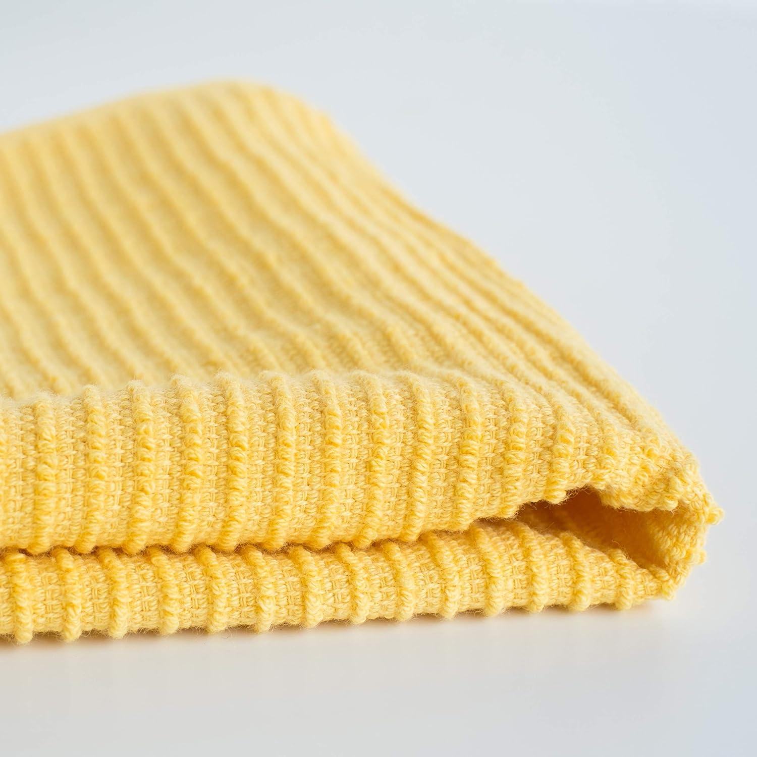 Set de 4 Paños de Cocina Ripple Now Designs Amarillo