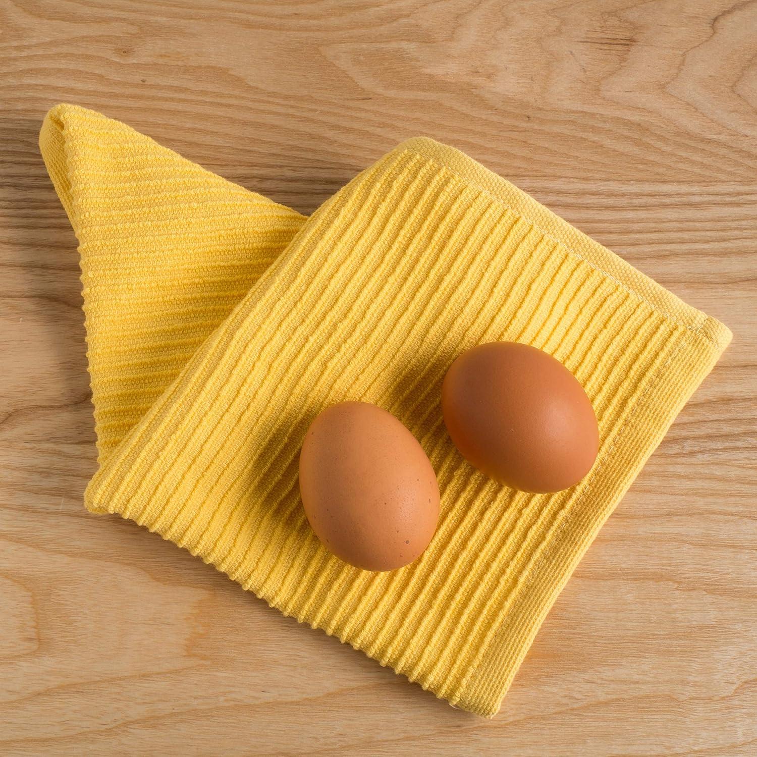 Set de 4 Paños de Cocina Ripple Now Designs Amarillo