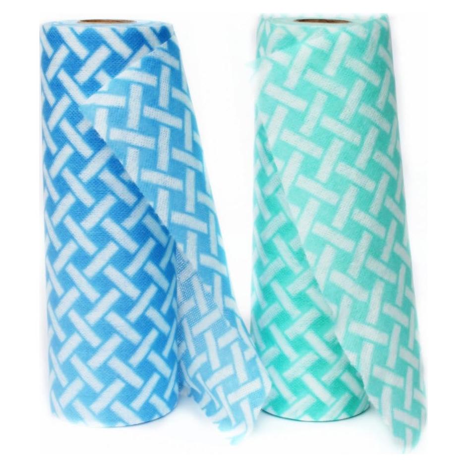 Toallas de Limpieza Reutilizables JEBBLAS 50 Hojas Azul Verde