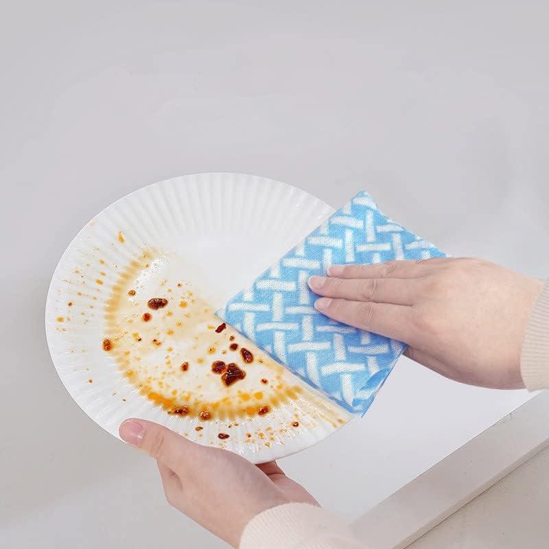 Toallas de Limpieza Reutilizables JEBBLAS 50 Hojas Azul Verde