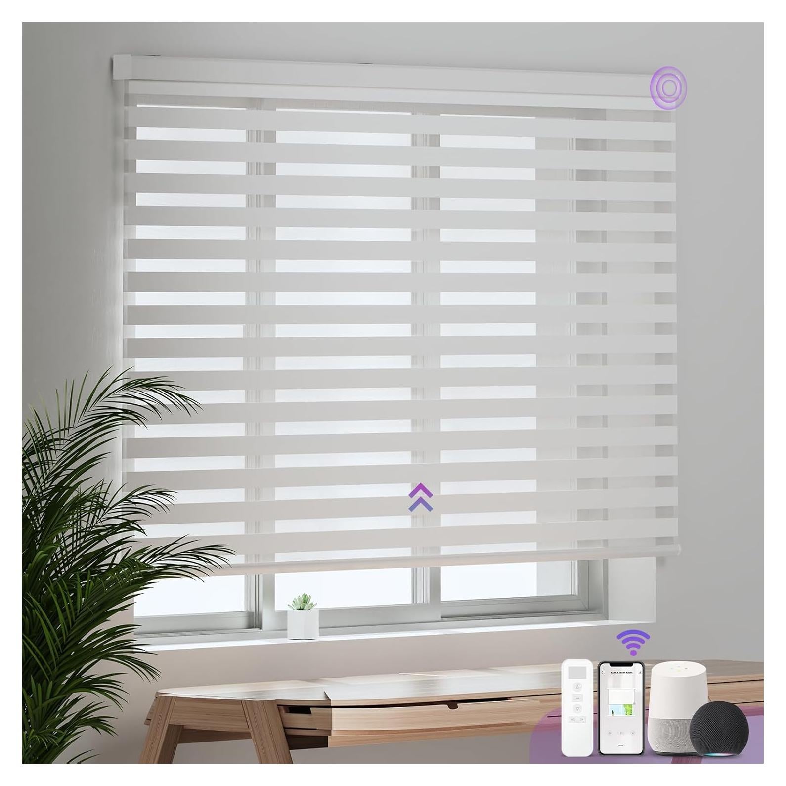 Persianas Zebra Motorizadas Astomi 50x90cm Control Remoto