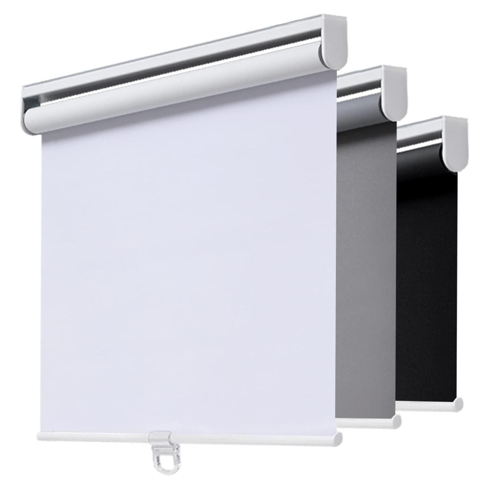 Persianas enrollables AOSKY 58x182 cm opacas blancas