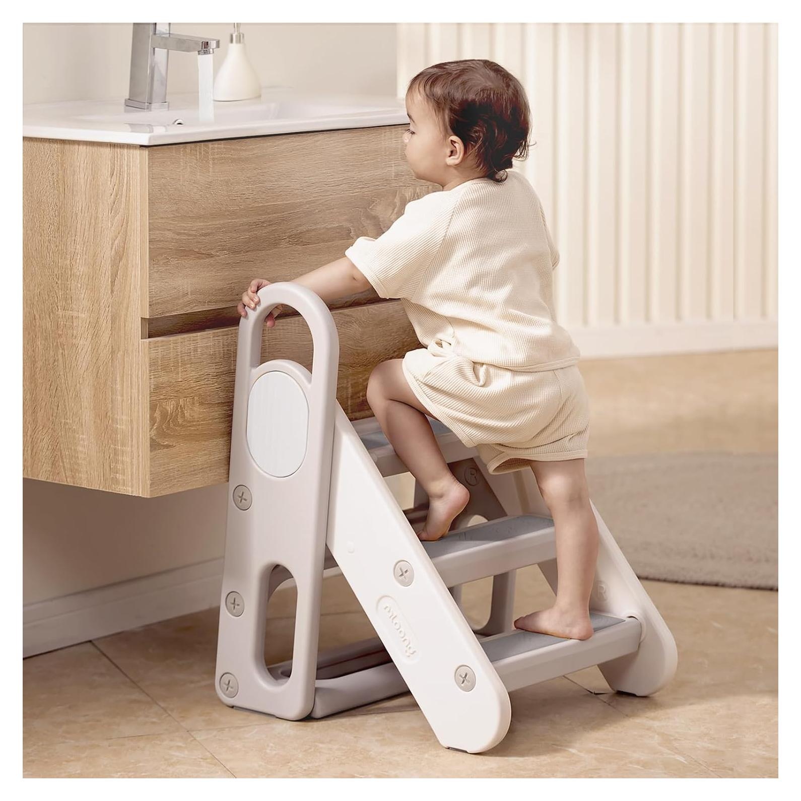 Escalera Plegable Mloong para Niños 3 Escalones Antideslizante