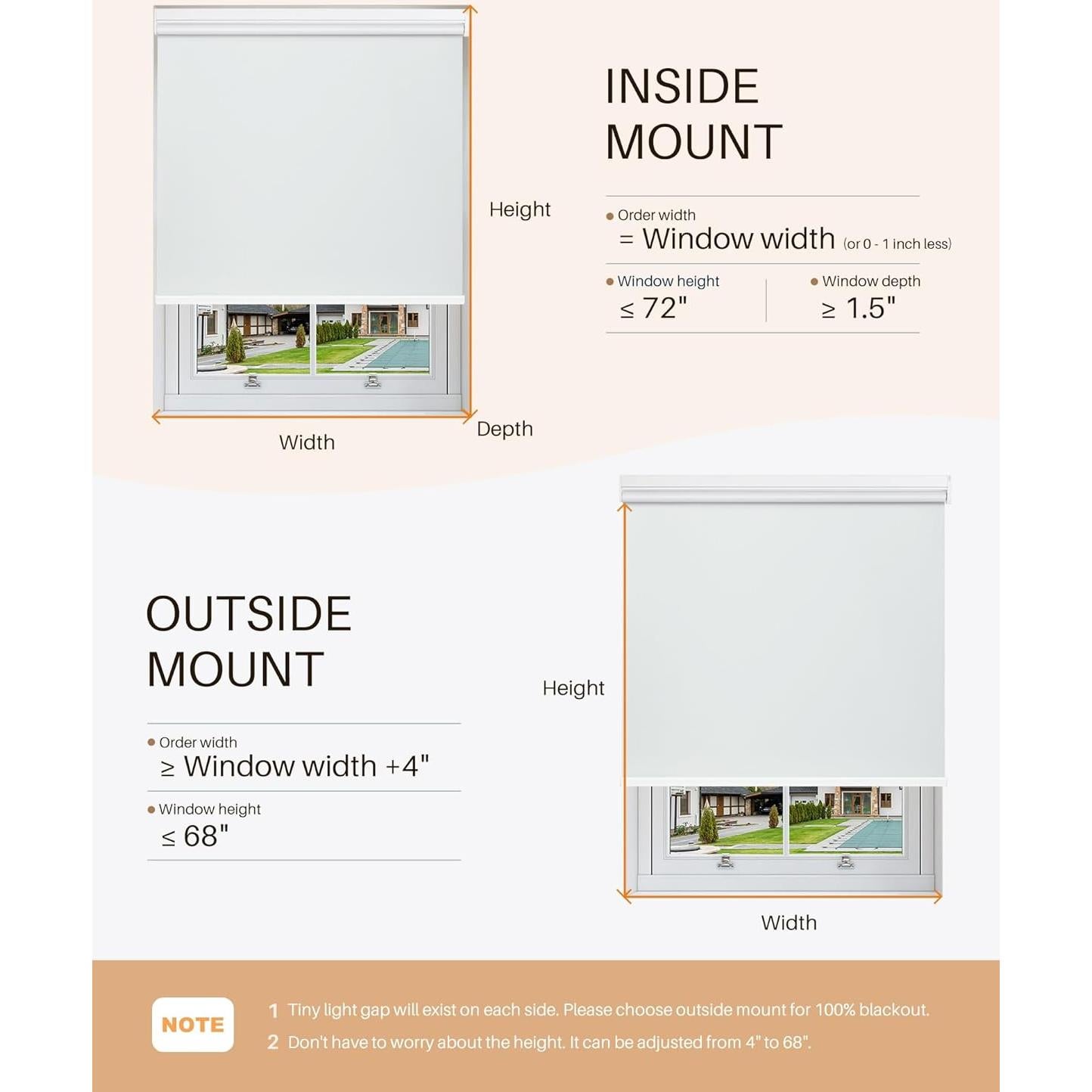 Persianas enrollables motorizadas JaeJaes 89x183 cm blancas