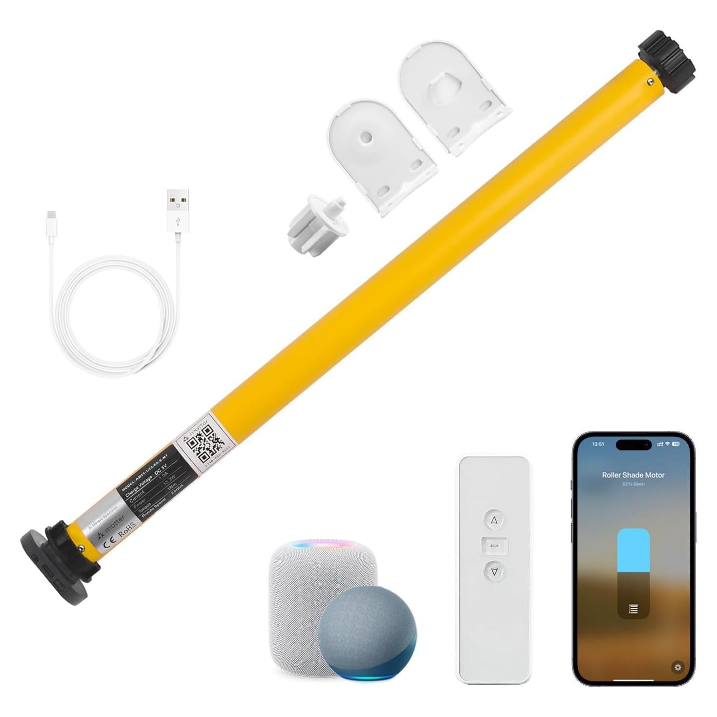 Motor para Persianas Inteligentes Tncglf 1.5" Recargable