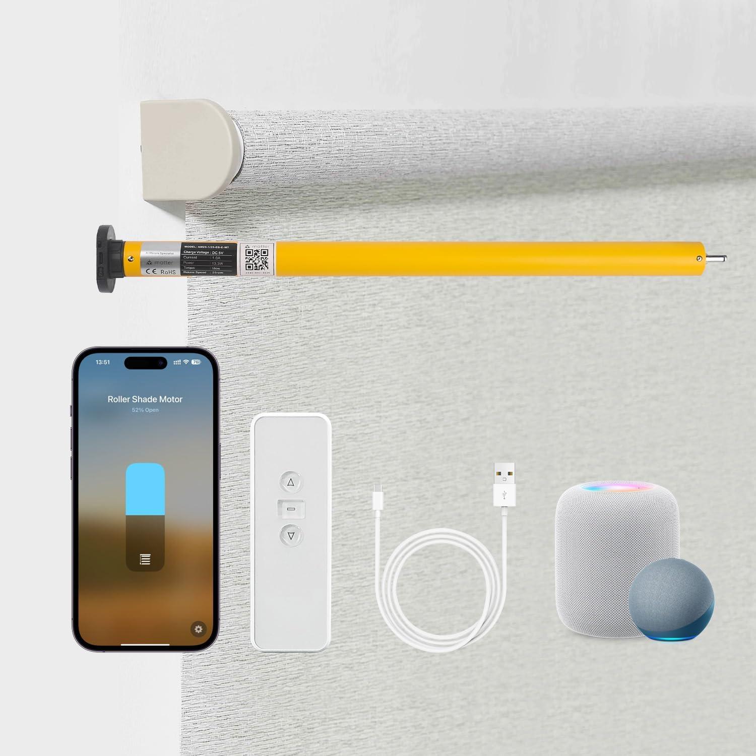 Motor para Persianas Inteligentes Tncglf 1.5" Recargable