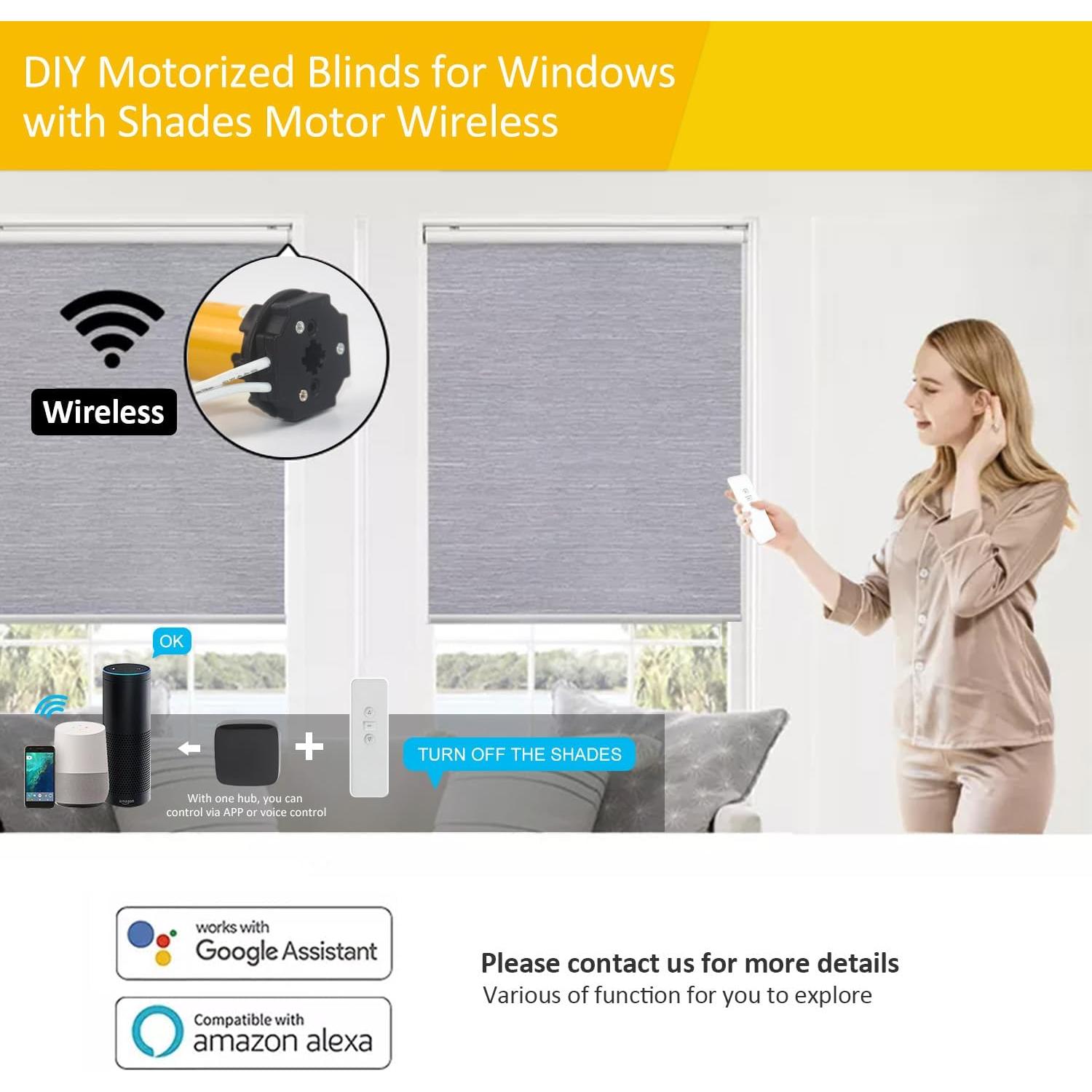 Motor de Persianas Recargable AOK AM25 con Control Remoto