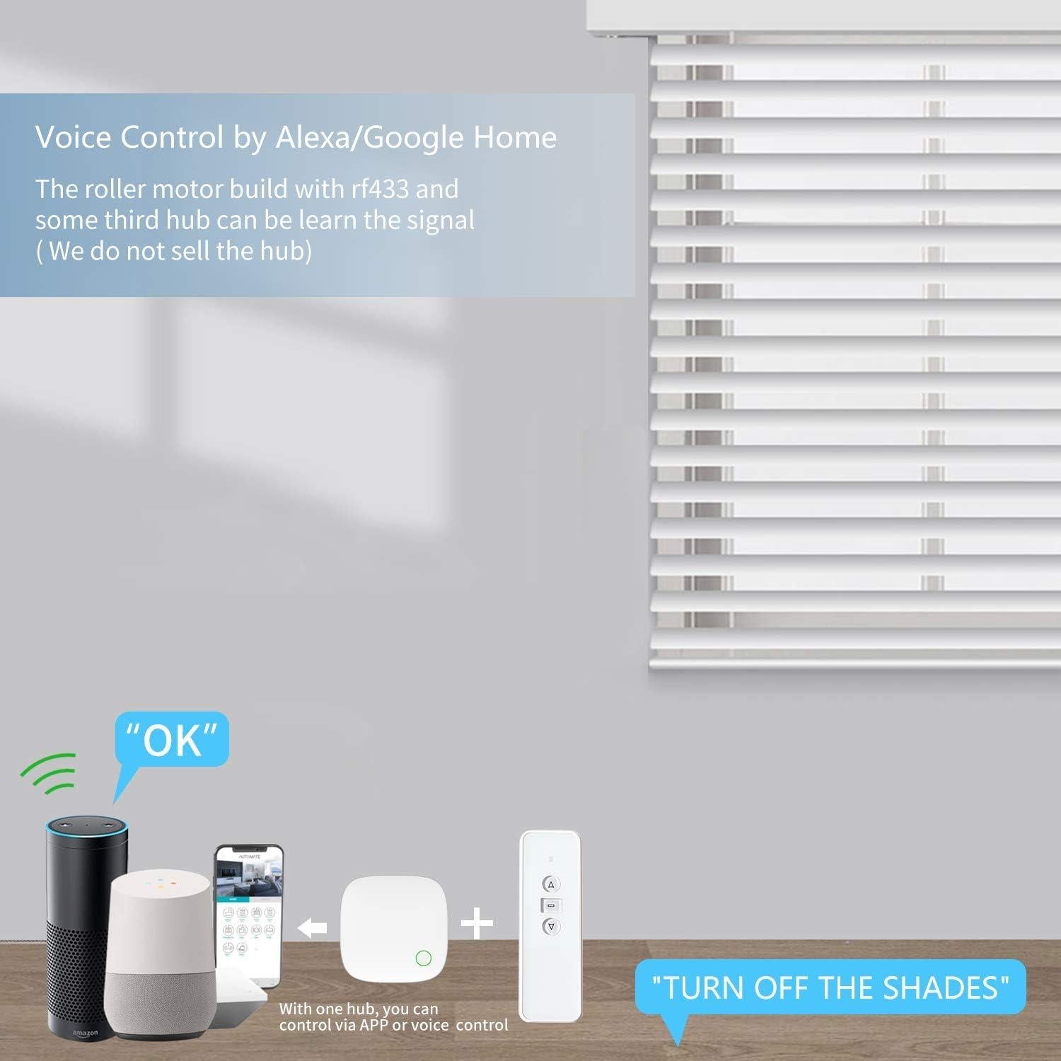 Motor de Persianas Recargable AOK AM25 con Control Remoto