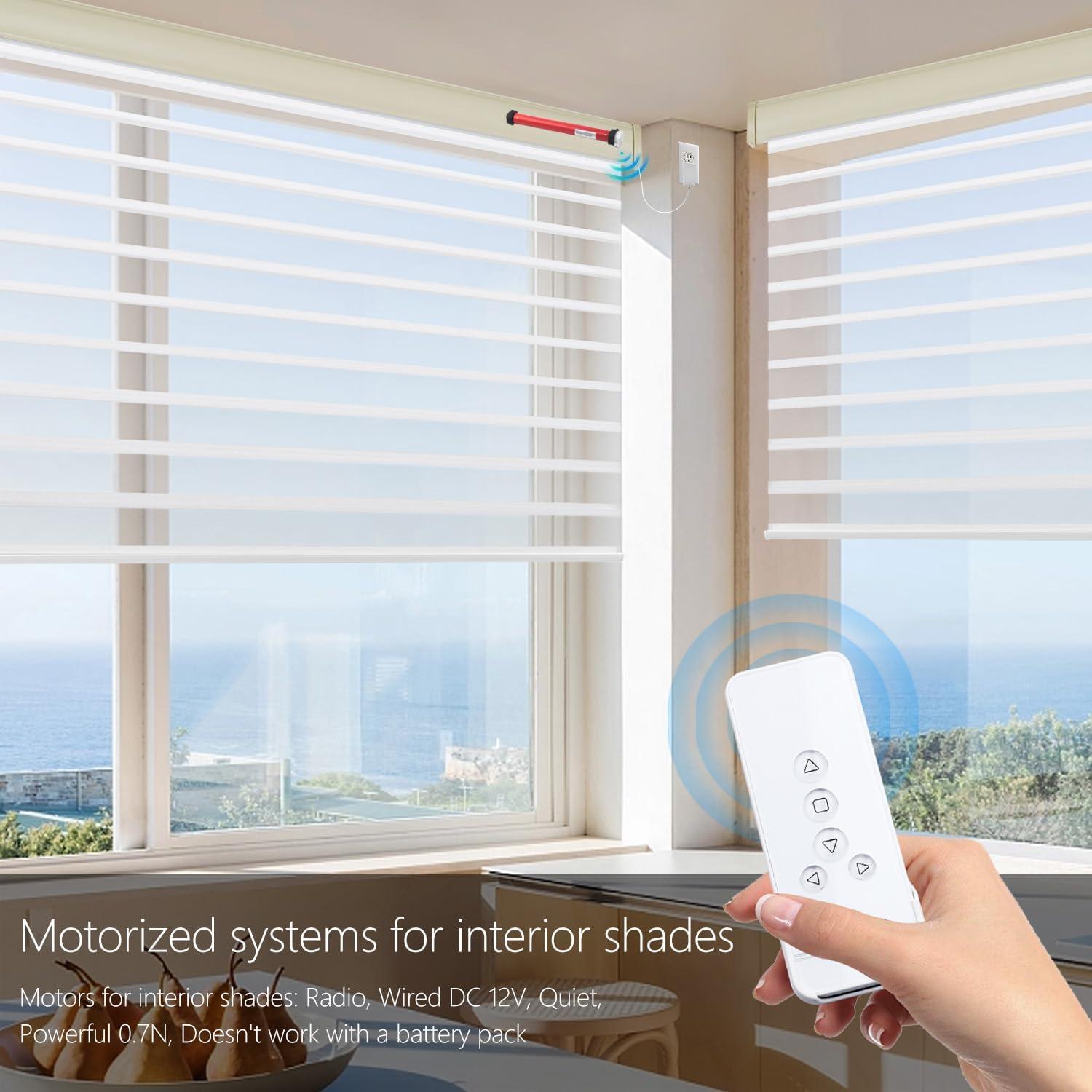 Motor de Sombra Rollerhouse 12V para Cortinas 38mm