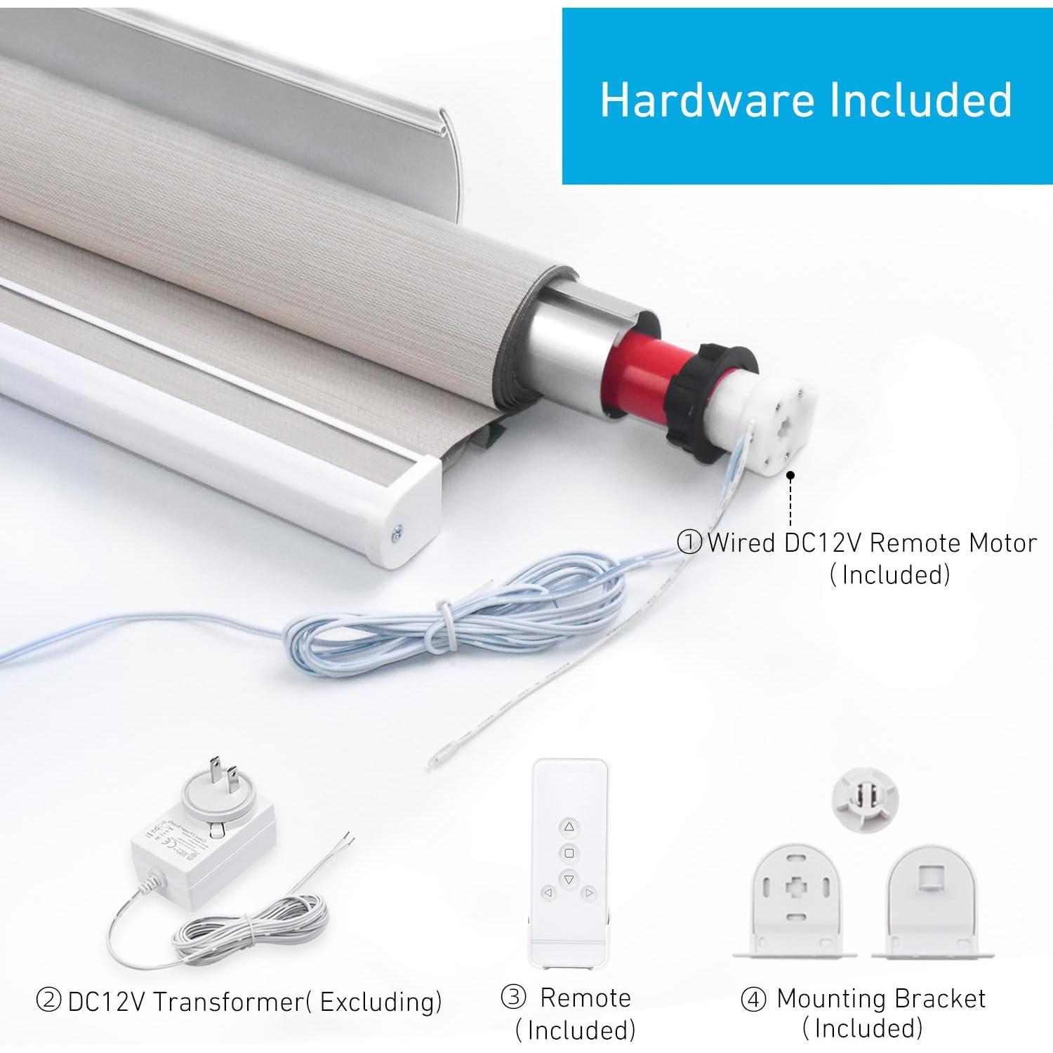 Motor de Sombra Rollerhouse 12V para Cortinas 38mm