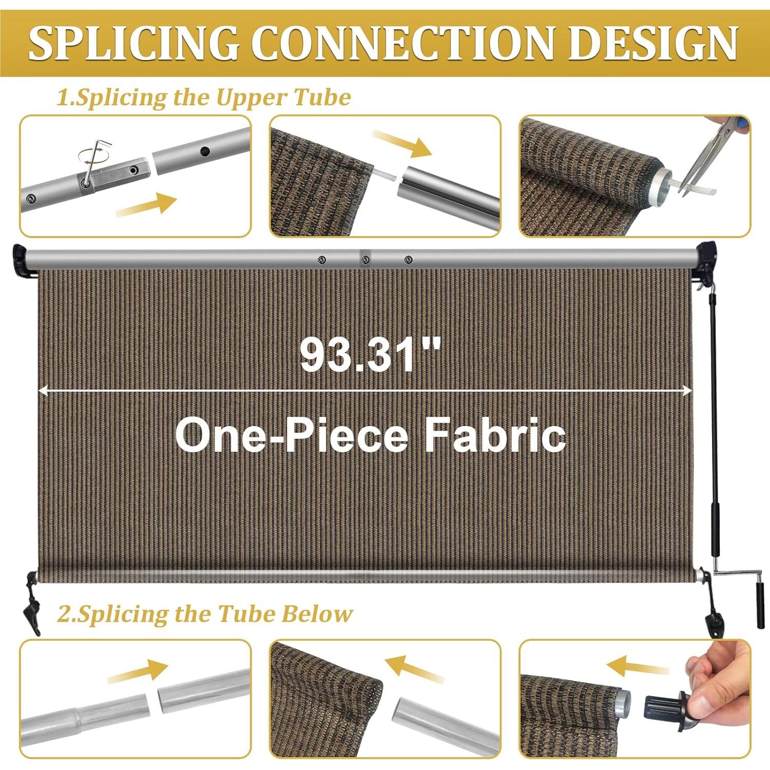 Sombras de Exterior Shade&Beyond 243x243 cm Mocha Sin Cuerda