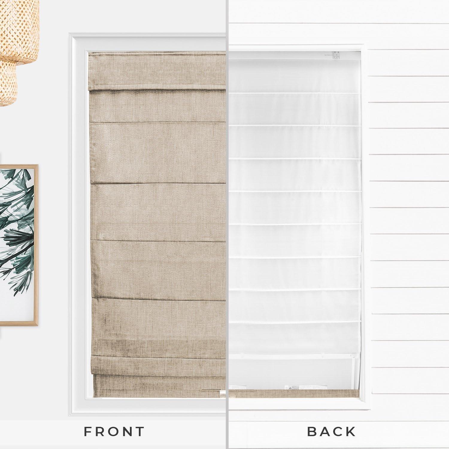 Cortina Romana Sin Cuerda Chicology 88,9x162,6 cm Lino Belga