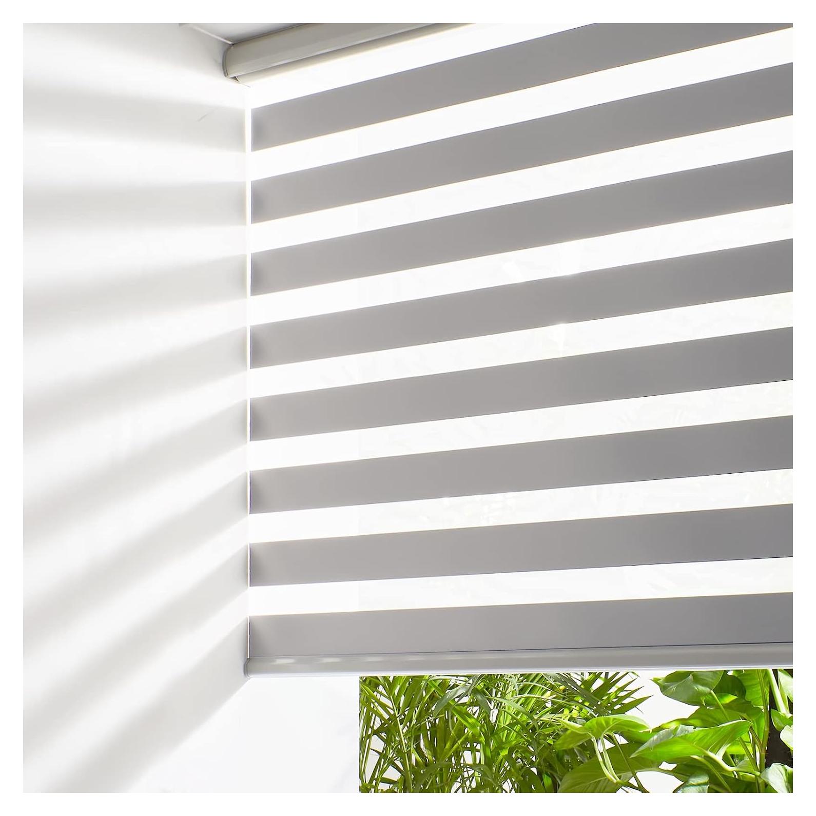 Persilux Persianas Zebra Inalámbricas 76x183 cm Gris