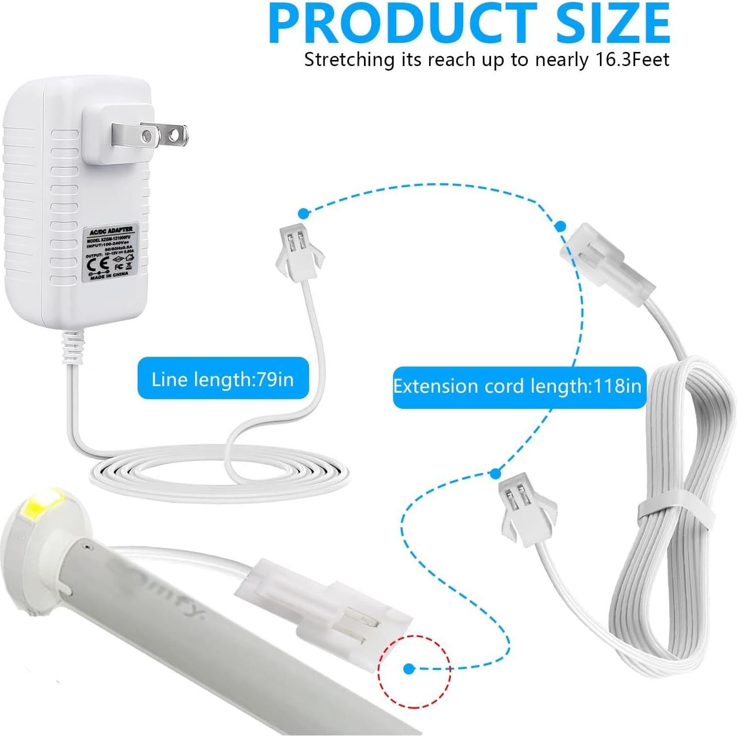 Cargador para Persianas Motorizadas Sonesse 13.3V 650mA