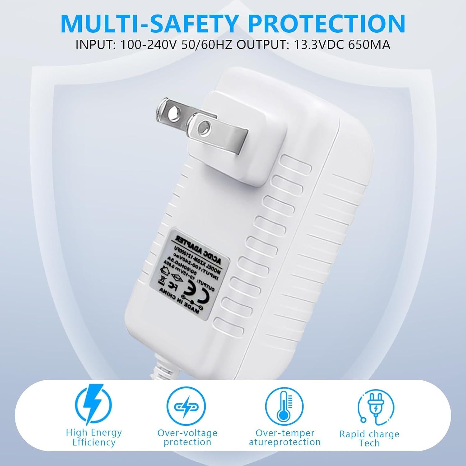 Cargador para Persianas Motorizadas Sonesse 13.3V 650mA