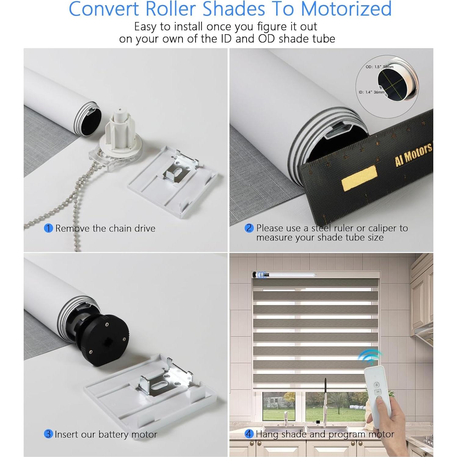 Motor Tubular Inteligente MING CHEN 1.5" para Persianas