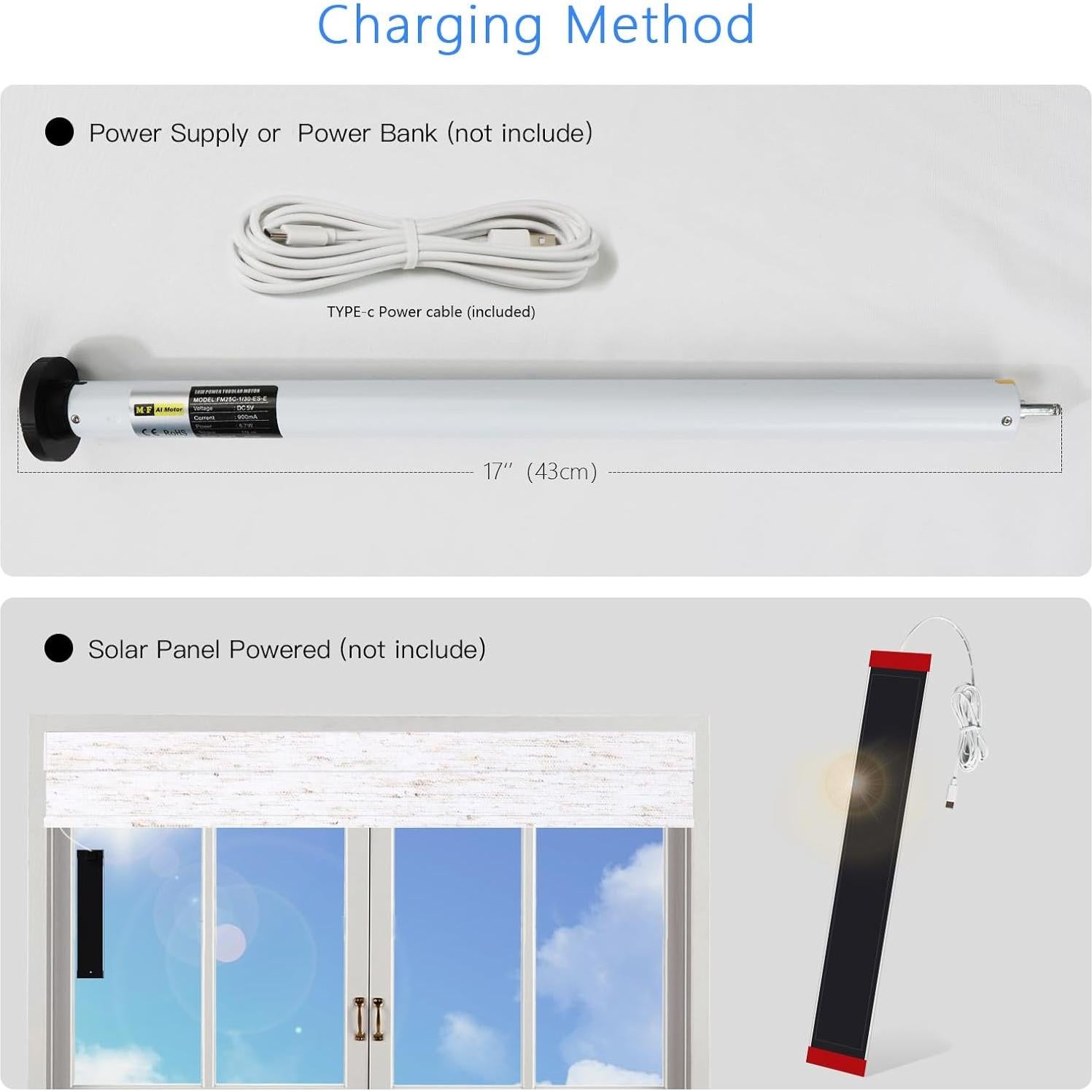 Motor Tubular Inteligente MING CHEN 1.5" para Persianas