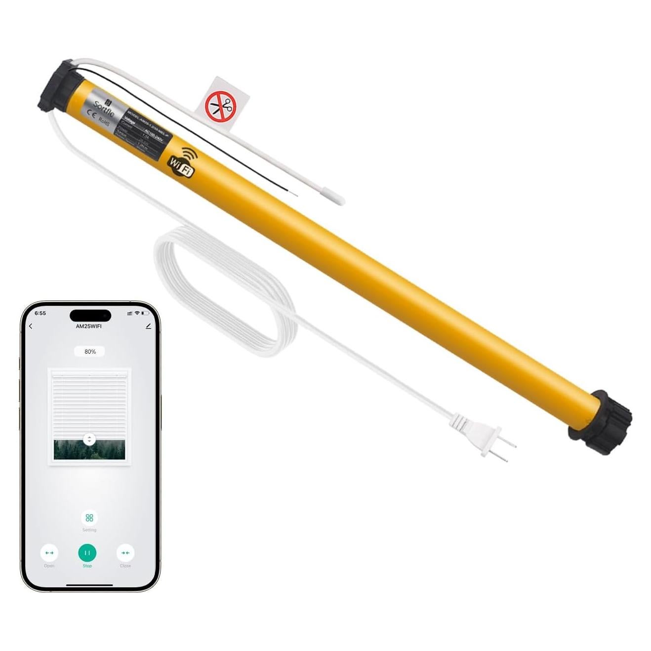 Motor Tubular WiFi para Persianas Enrollables Sotrfle