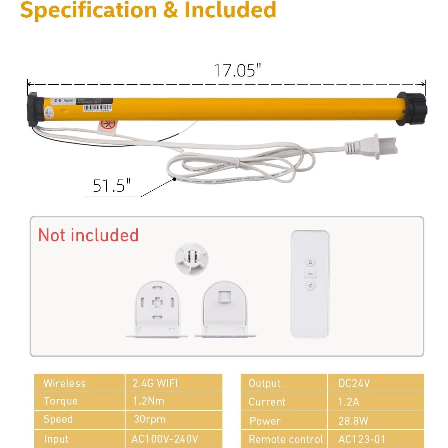 Motor Tubular WiFi para Persianas Enrollables Sotrfle