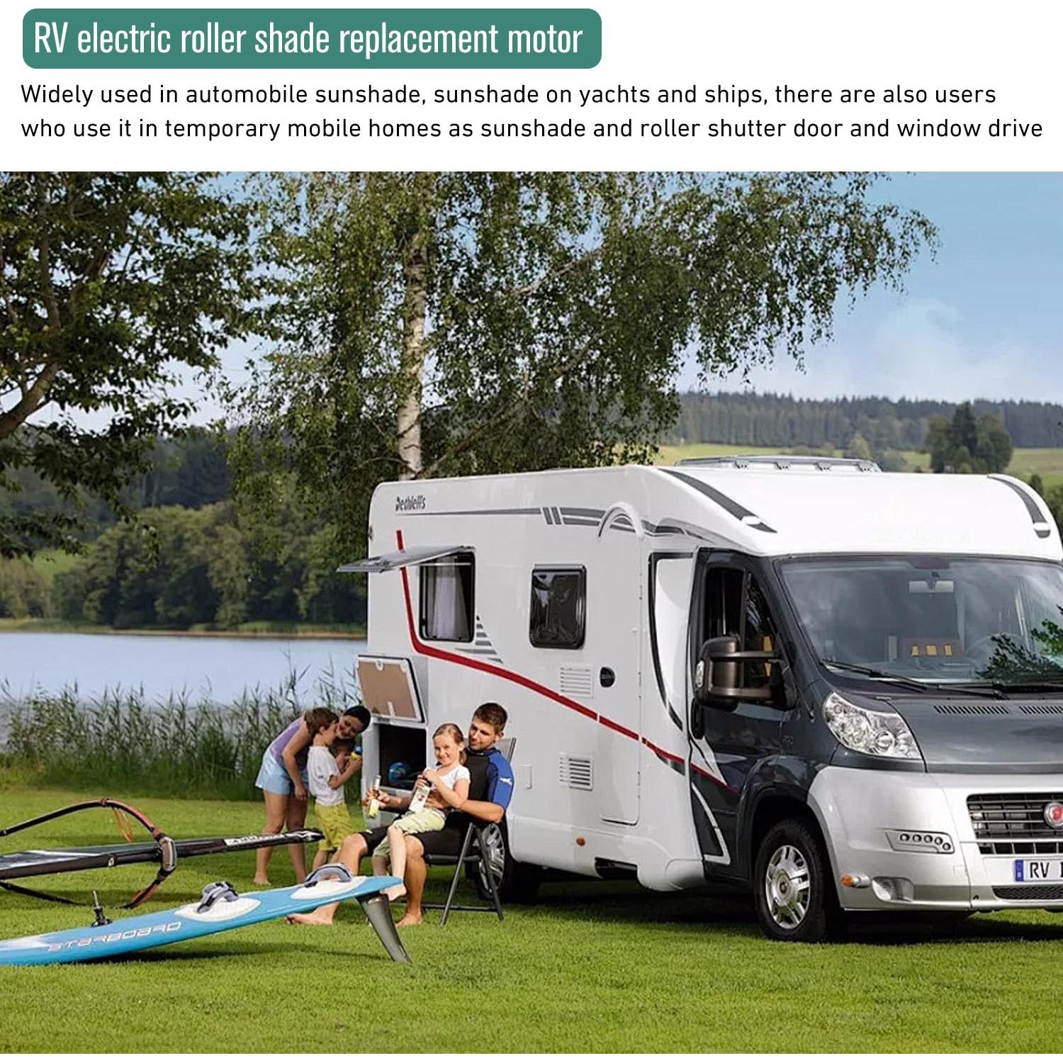 Motor Eléctrico de Sombra Rodante HUIYEETEX DM25DS 12V