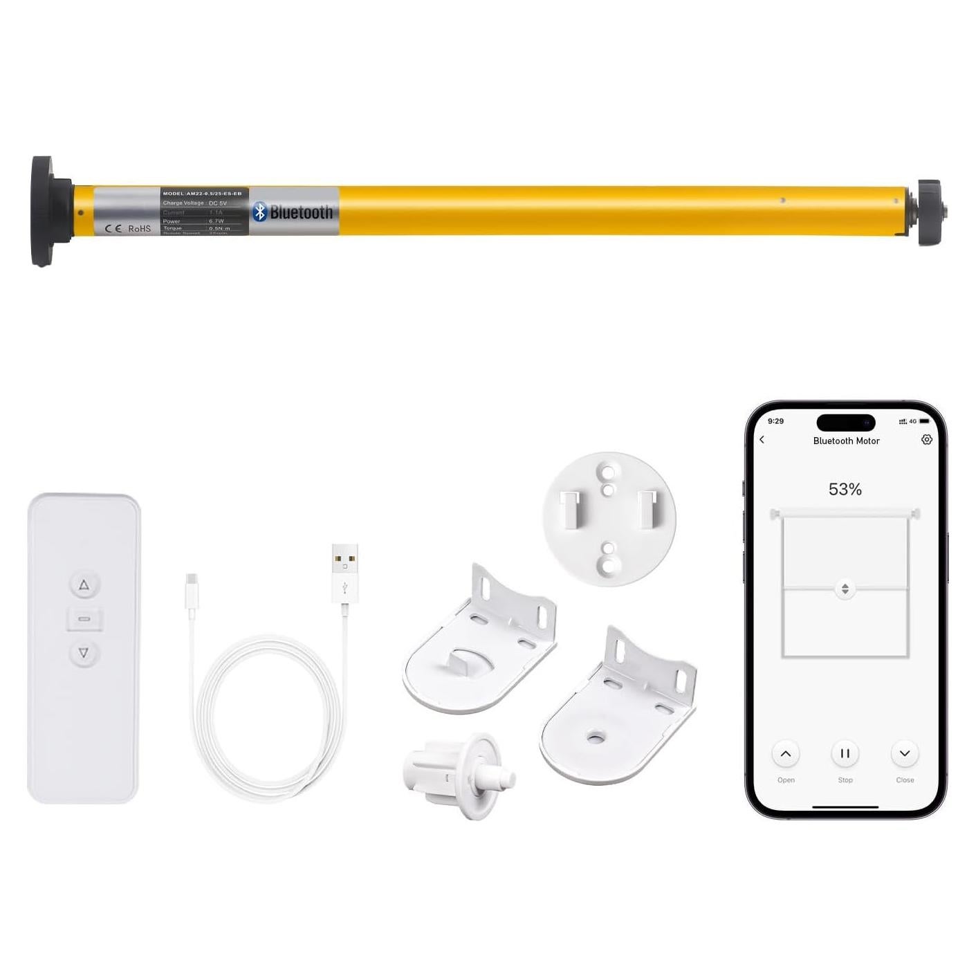 Motor de Persianas Inteligentes Sortfle AM22 Bluetooth 32mm