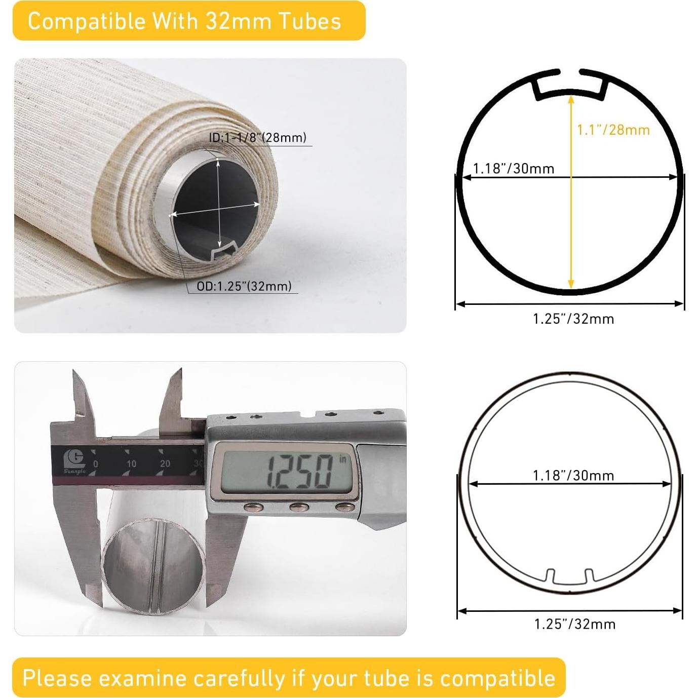 Motor de Persianas Inteligentes Sortfle AM22 Bluetooth 32mm