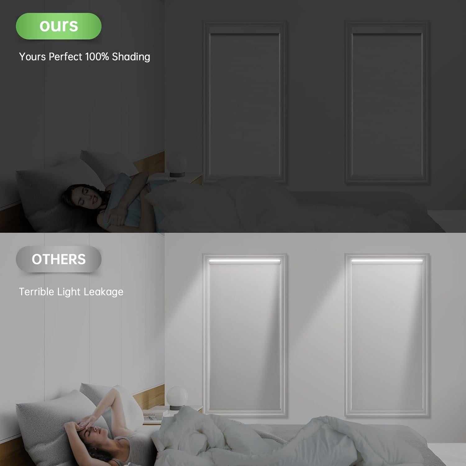 Persianas Motorizadas MUSCLEAREA 35x182,88cm Control Remoto