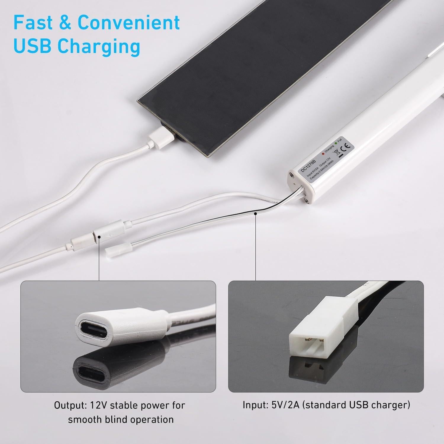 Batería Recargable 12V 2600mAh Li-ion Rollerhouses para Persianas