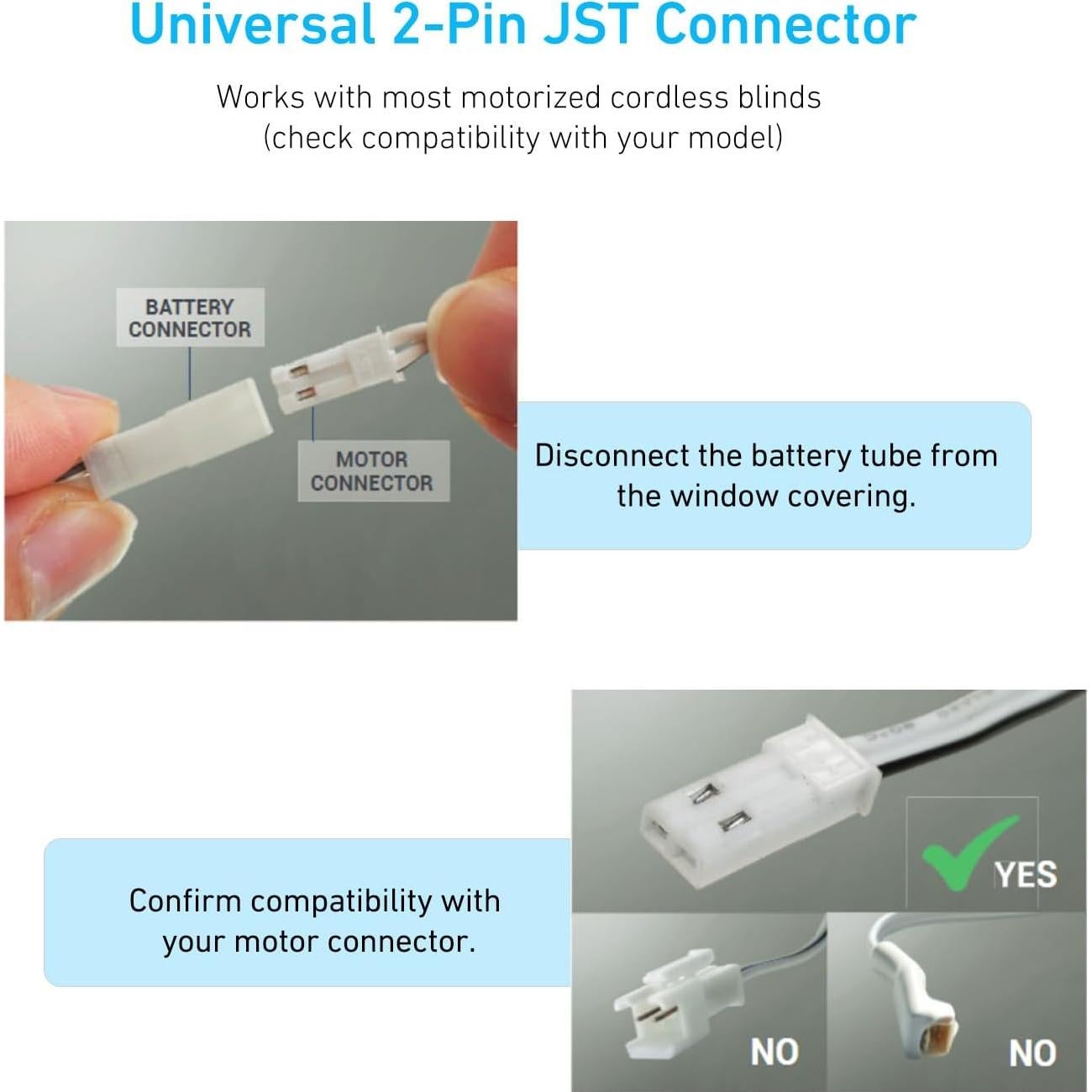 Batería Recargable 12V 2600mAh Li-ion Rollerhouses para Persianas