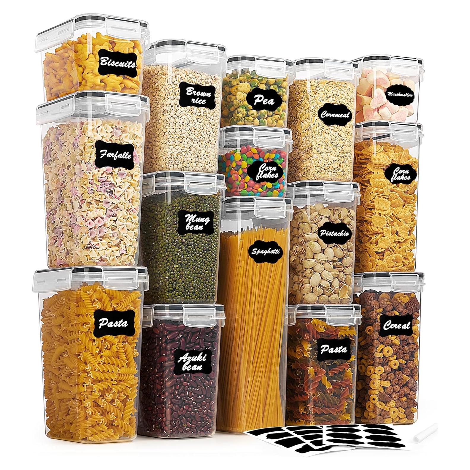 Juego de 15 Contenedores Herméticos Vtopmart 2.8L Plástico BPA