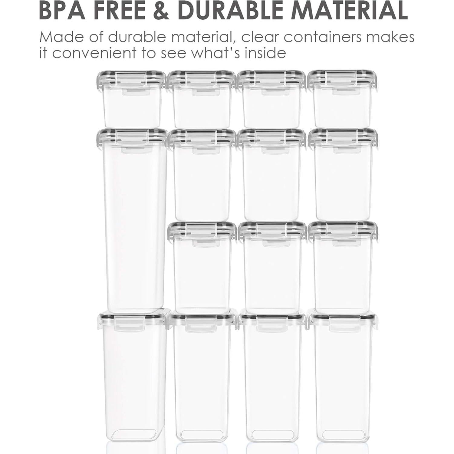 Juego de 15 Contenedores Herméticos Vtopmart 2.8L Plástico BPA