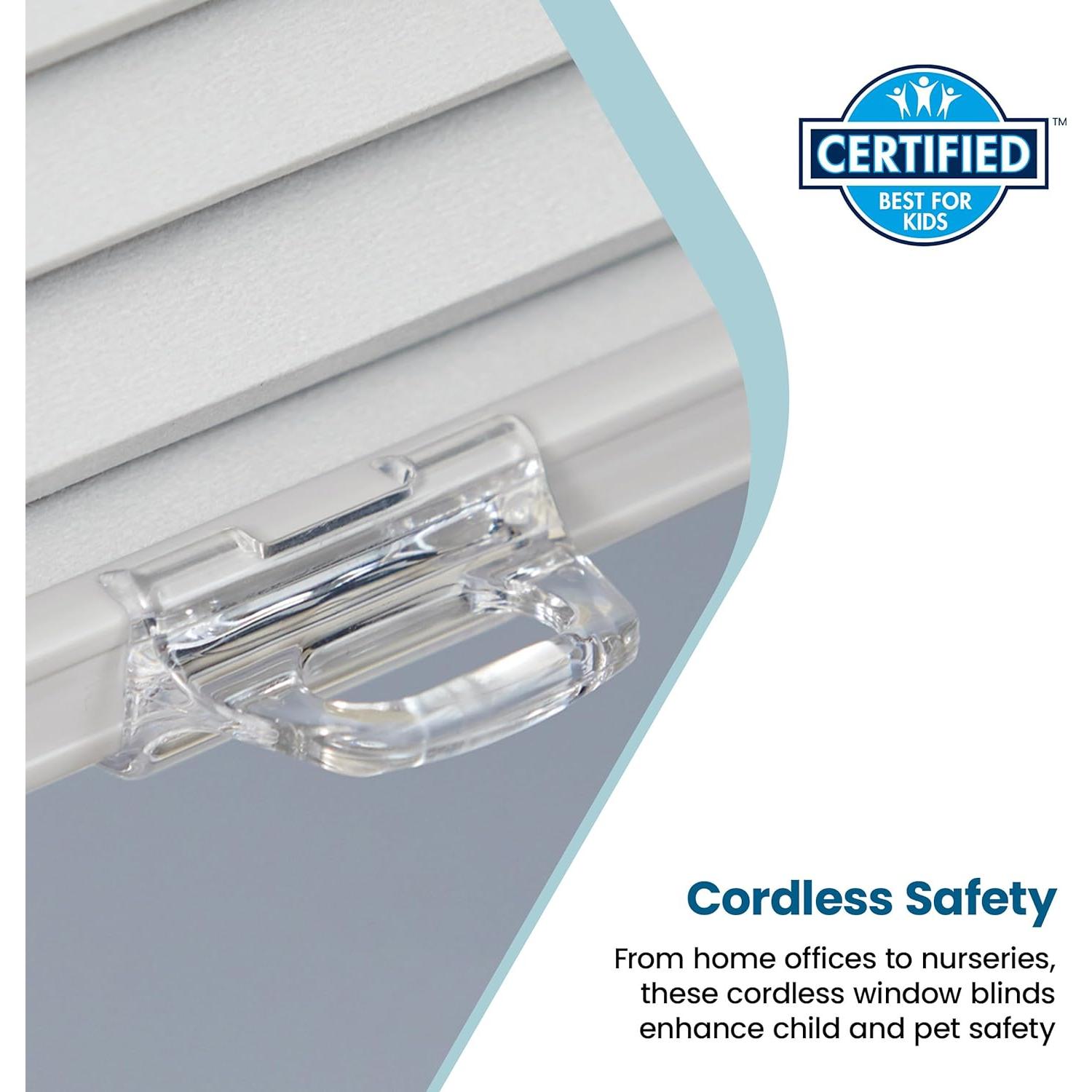 Sombra Celular BlindsAvenue 34x48 Sin Cordón Filtrado Luz