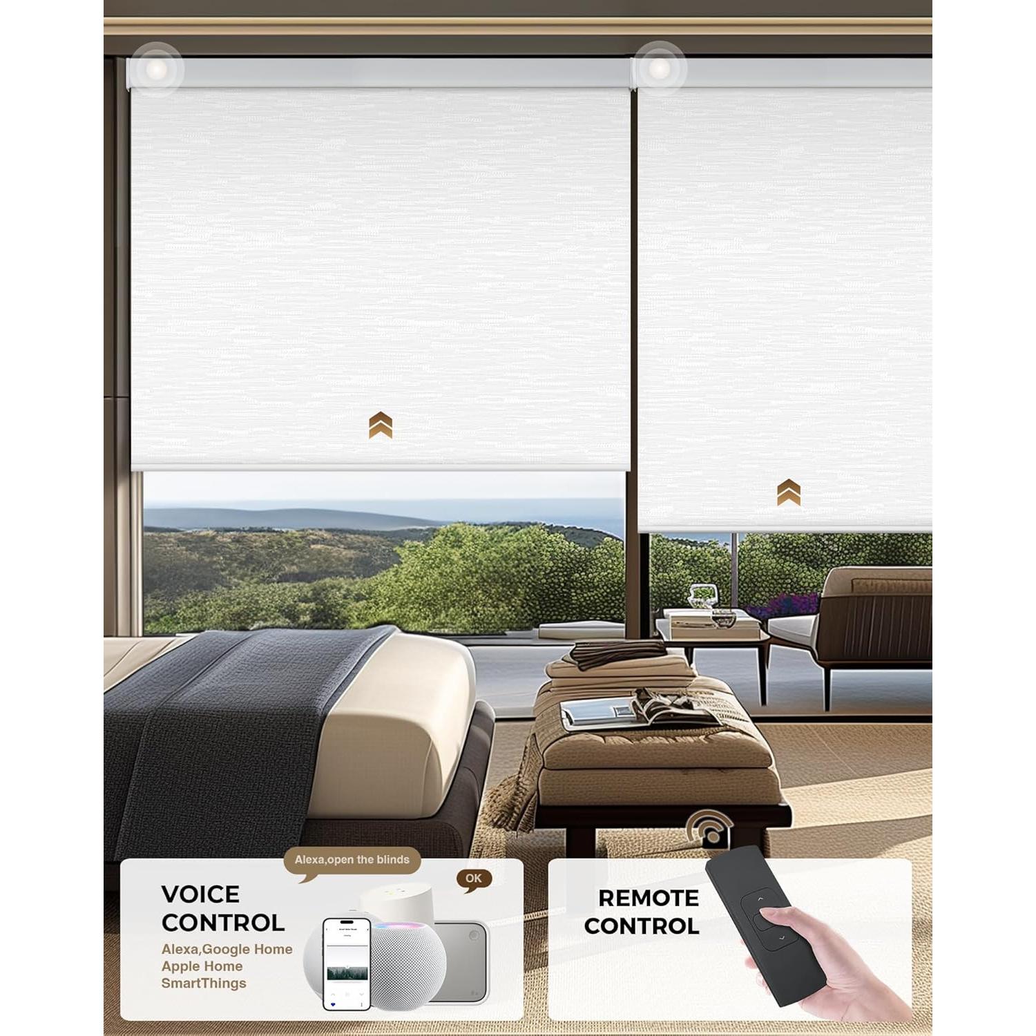 Persianas Motorizadas Blackout HeyBlinds 67x72 cm Control Remoto