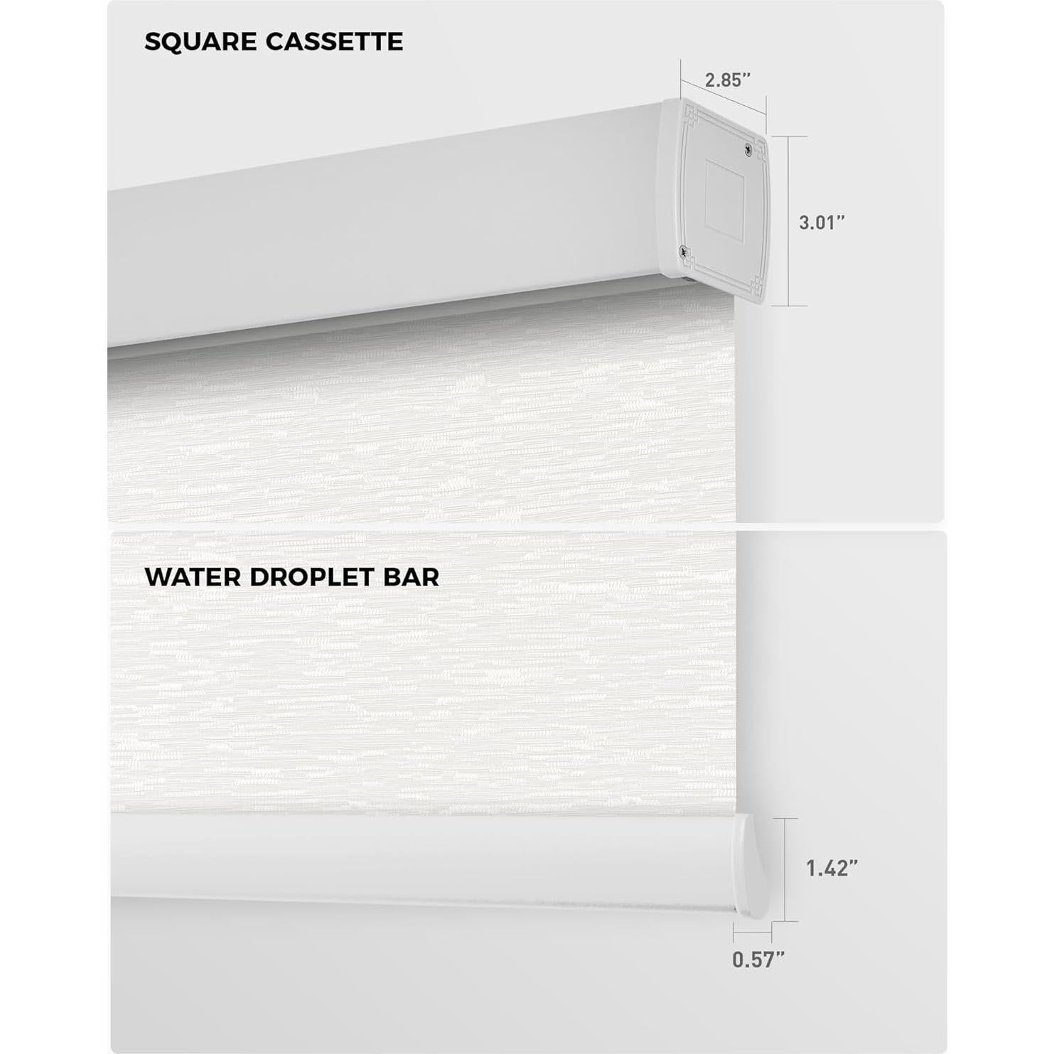 Persianas Motorizadas Blackout HeyBlinds 67x72 cm Control Remoto