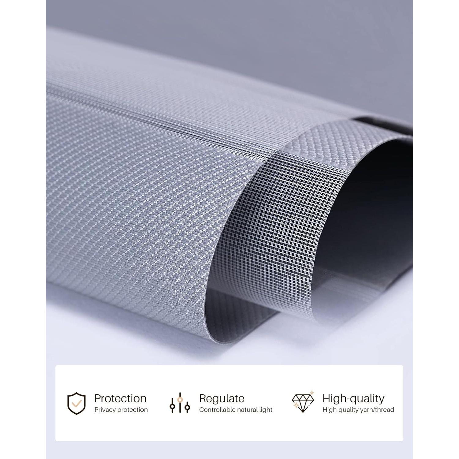 Persianas Zebra Motorizadas JaeJaes 56x183 cm Gris