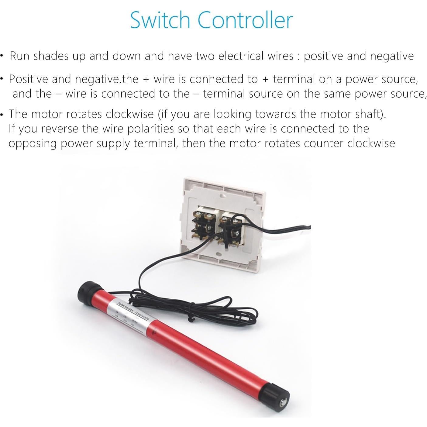 Motor de persiana enrollable eléctrica Rollerhouse 12V 500mA