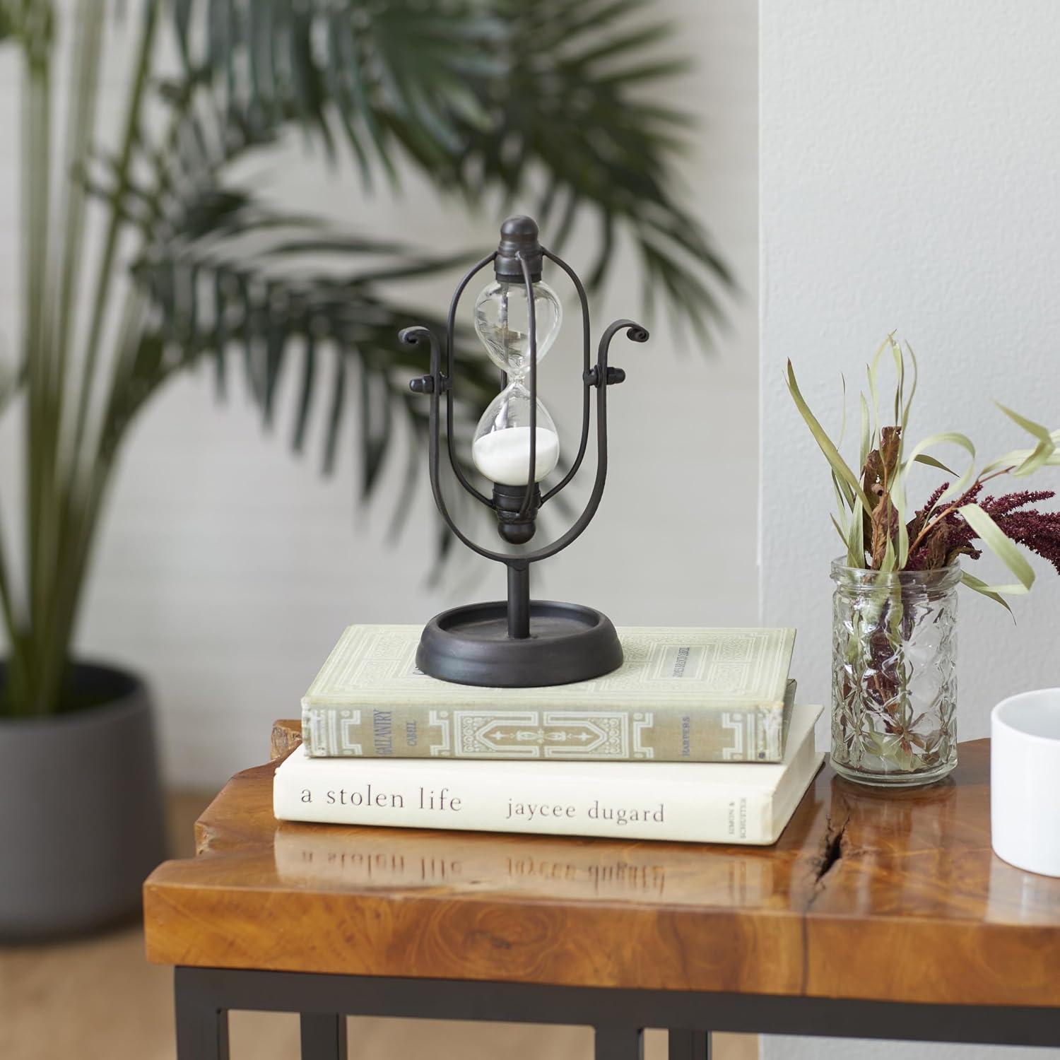 Temporizador de Arena Deco 79 Metal Negro 20,32 cm