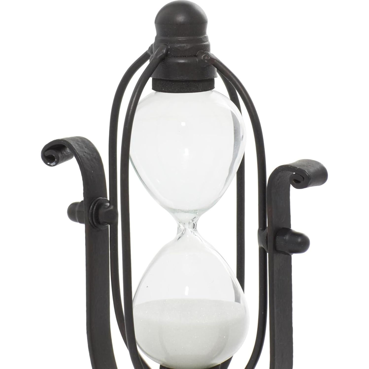 Temporizador de Arena Deco 79 Metal Negro 20,32 cm